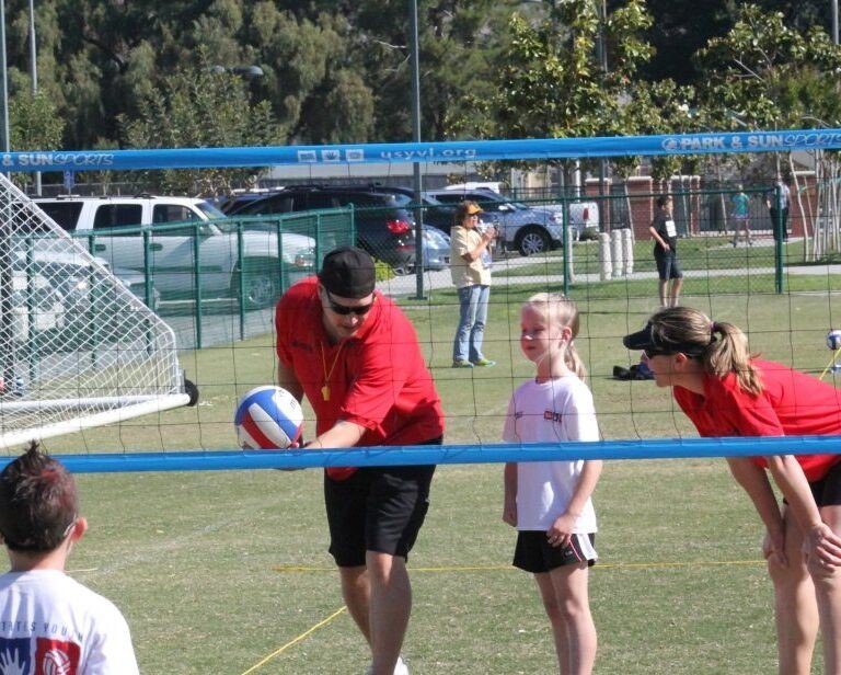 EU Sports Arrange Kid Session About volleyball Training